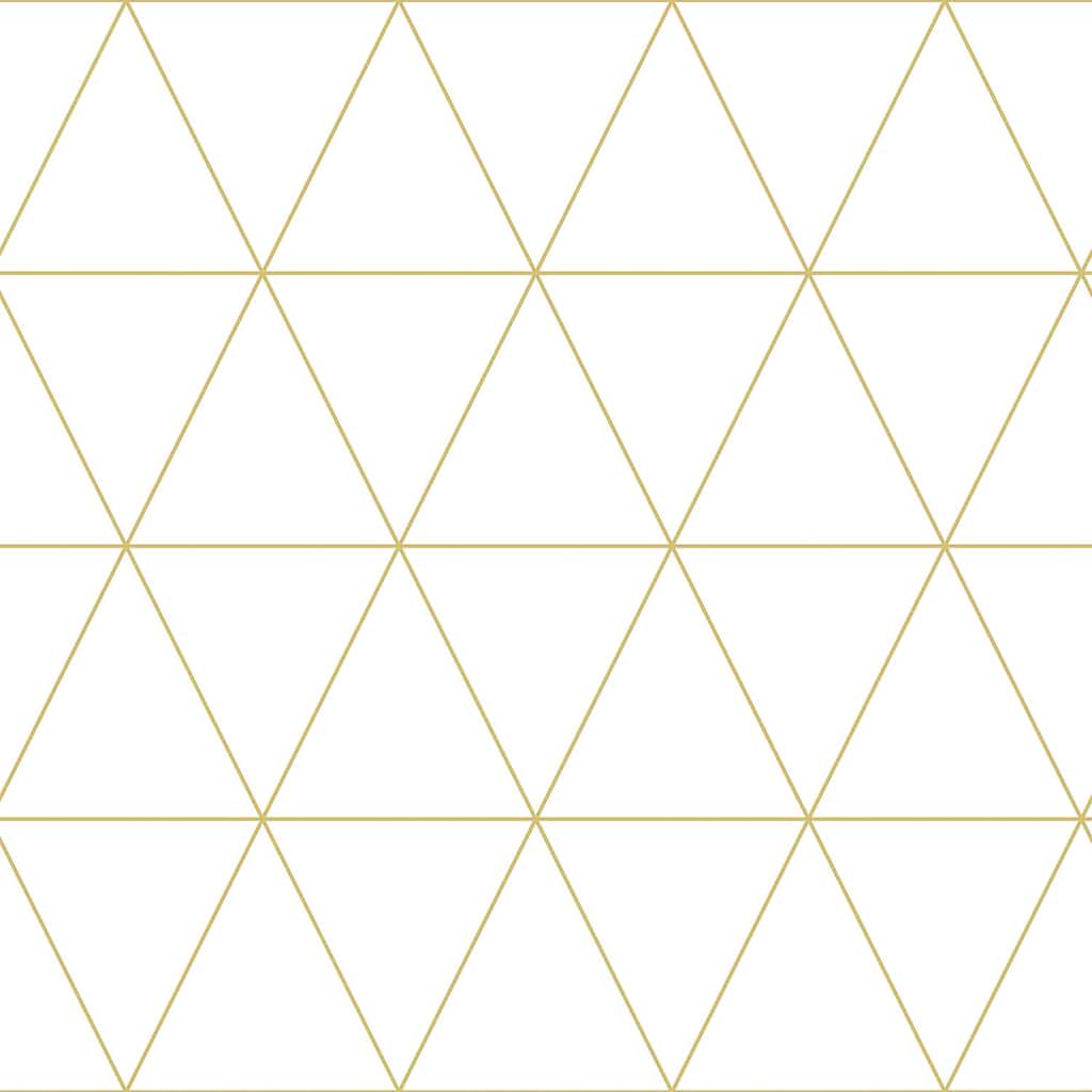 Chesapeake Leda Metallic Geometric Wallpaper - 20.9 x 396 x 0.025