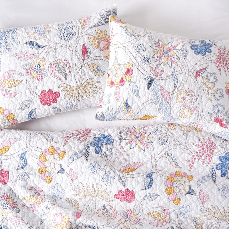 Brie Flamingo 1-Piece Cotton Quilt