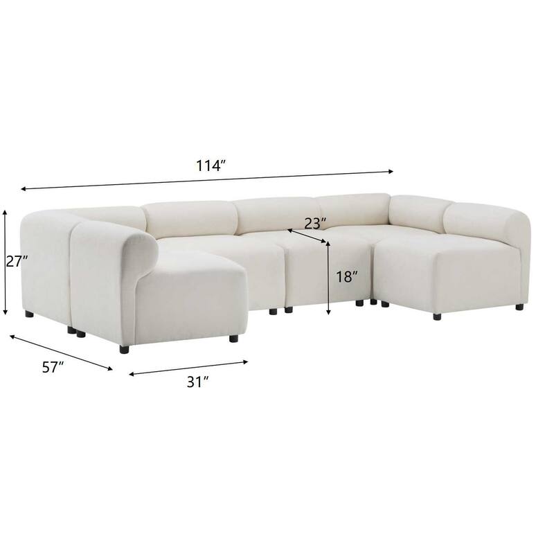 Christopher Knight Home- Tony Fabric Modular Sectional Sofa Couch