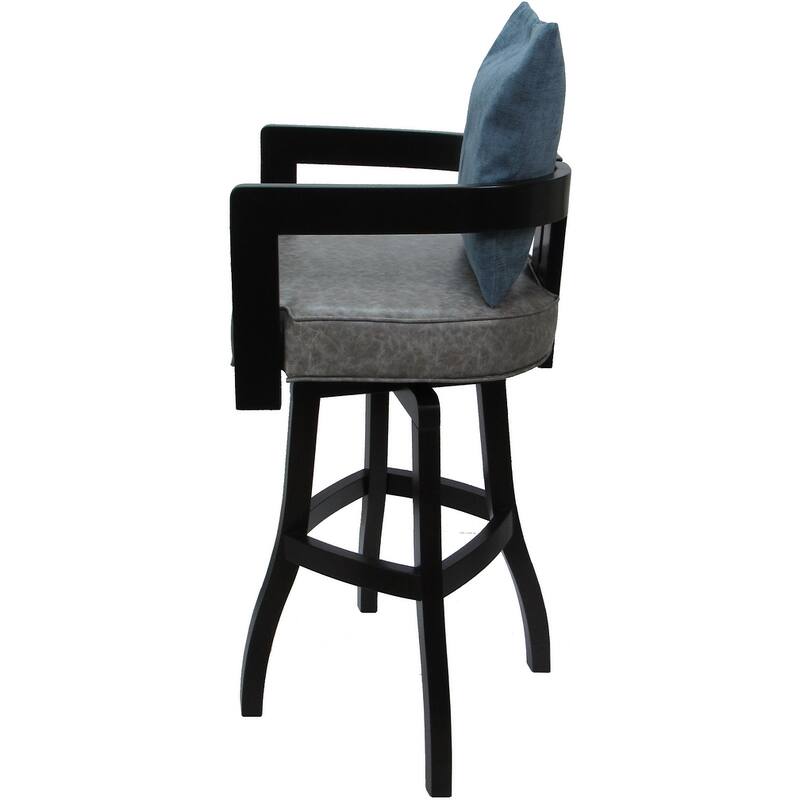 Swivel Wood Counter Bar or Extra Tall Stool - Kadir on S-Base - N/A