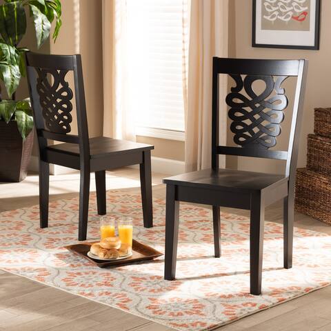 Gervais Modern and Contemporary Transitional 2-Piece Dining Chair Set