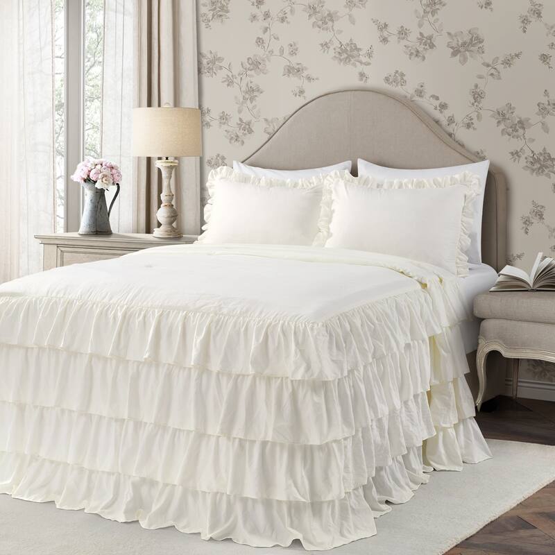 The Gray Barn Molly Mae Ruffle Skirt Bedspread Set