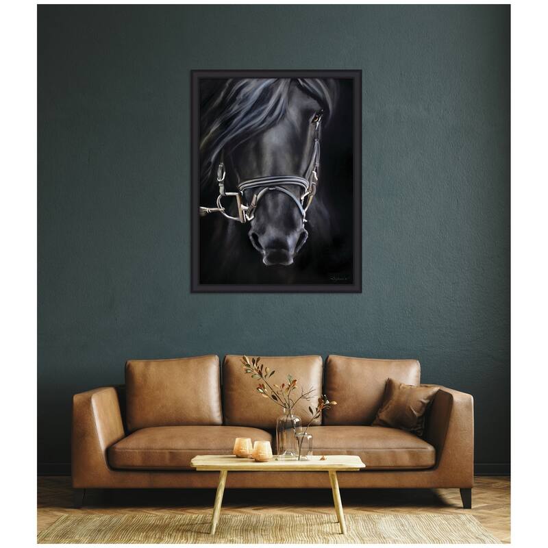 Kate and Laurel Ebony Splendor by Mary Sparrow Framed Wall Art Print