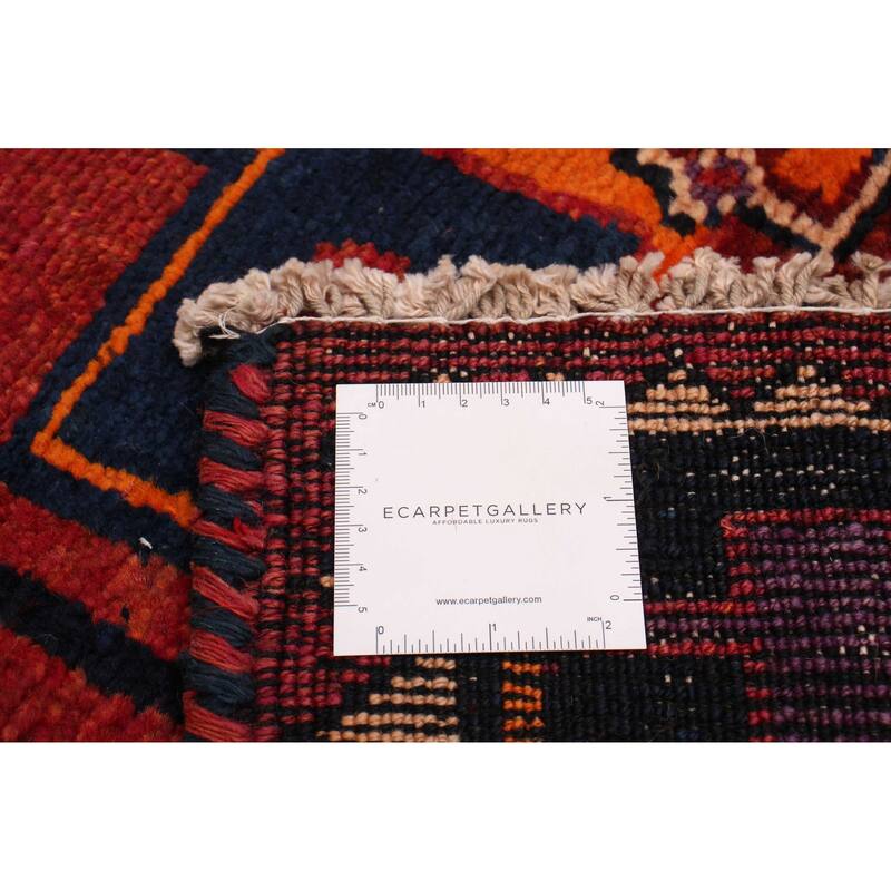 ECARPETGALLERY Hand-knotted Melis Vintage Red Wool Rug - 4'2 x 10'10