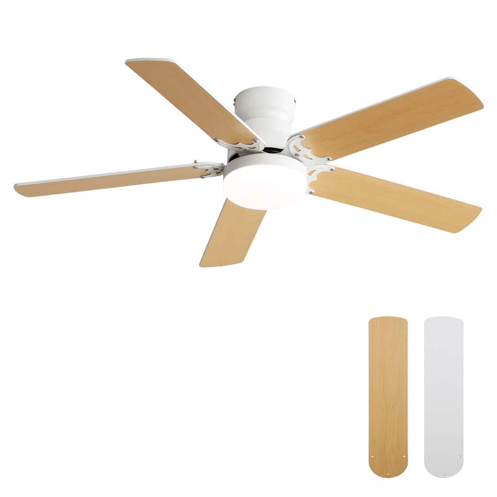 Option White with wood grain blades