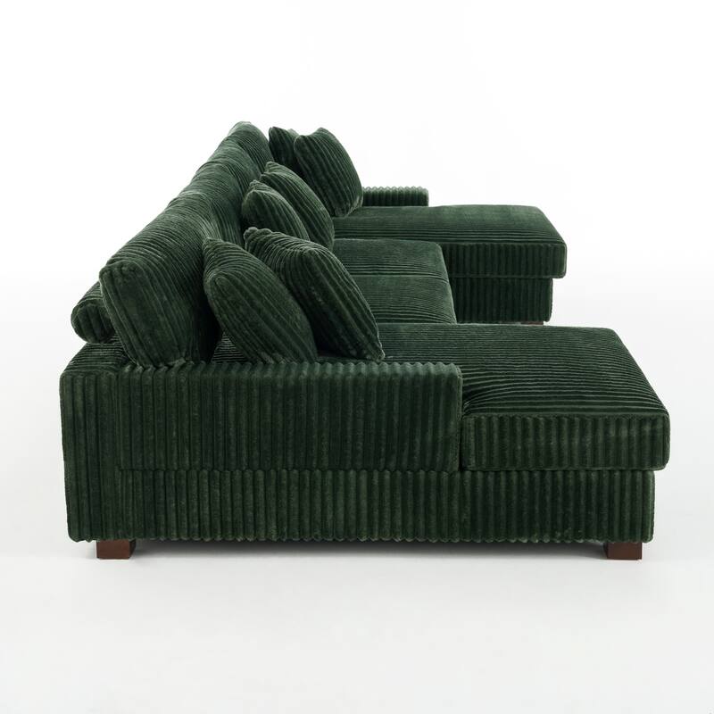 Anne 150" W Oversized Upholstered Modular Sectional Sofa