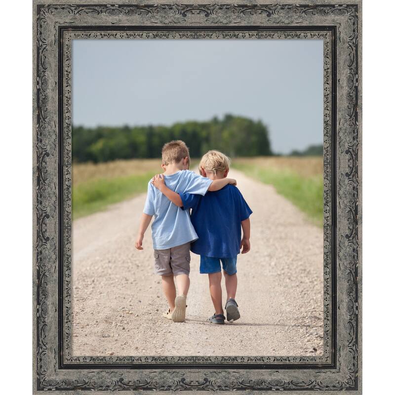 Filigree Picture Frame, Photo Frame - 16x20 - Filigree Matte Black