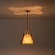preview thumbnail 90 of 91, Mid Century 4-Light Conical Fabric Shade Lantern Pendant Ambient Light