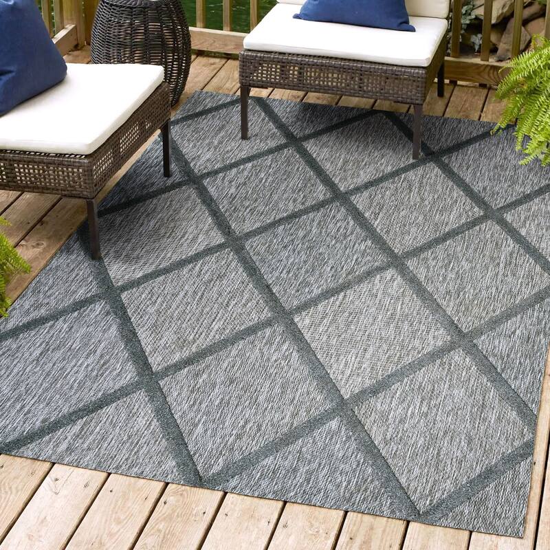 JONATHAN Y Talaia Diamond Trellis Indoor/Outdoor Area Rug