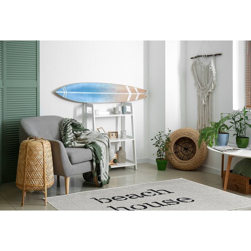 Beach House Nautical Chenille Rug