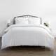 Soft Essentials Rugged Stripes Ultra Soft Oversized 3-piece Duvet Cover Set - Light Gray - Twin - Twin XL