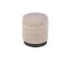 preview thumbnail 3 of 16, Handwoven Storage Ottoman with Matte Black Metal Base - Solid Wood Frame