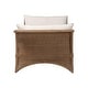 preview thumbnail 4 of 7, Kalisha Natural Rattan Daybed with Cushions - Coastal Boho Indoor Lounge Sofa Bench for Living Room, Sunroom, or Bedroom