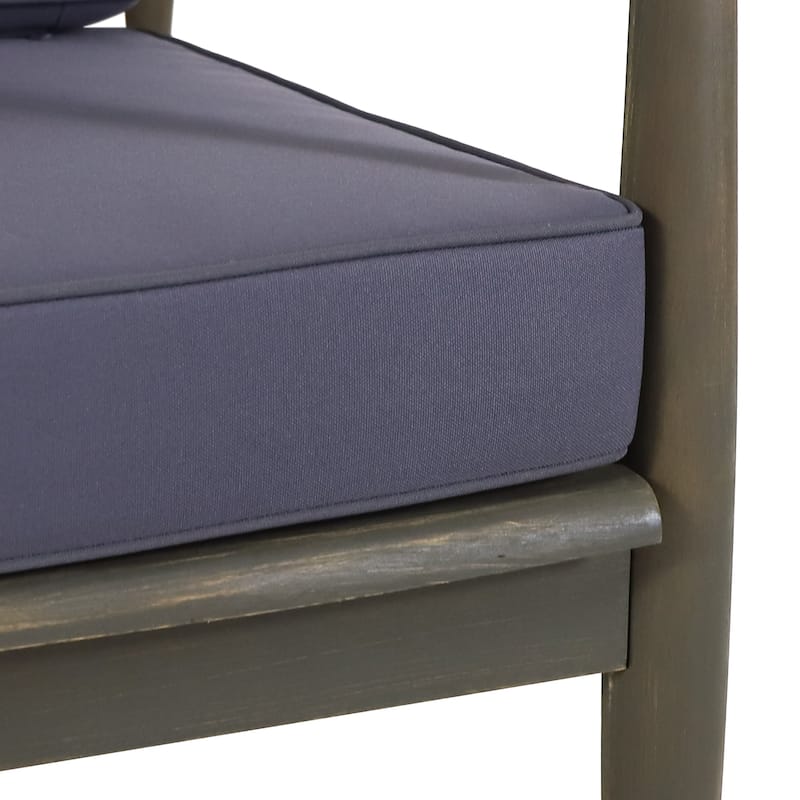Willowbrook Acacia Wood Outdoor Club Chair by Christopher Knight Home
