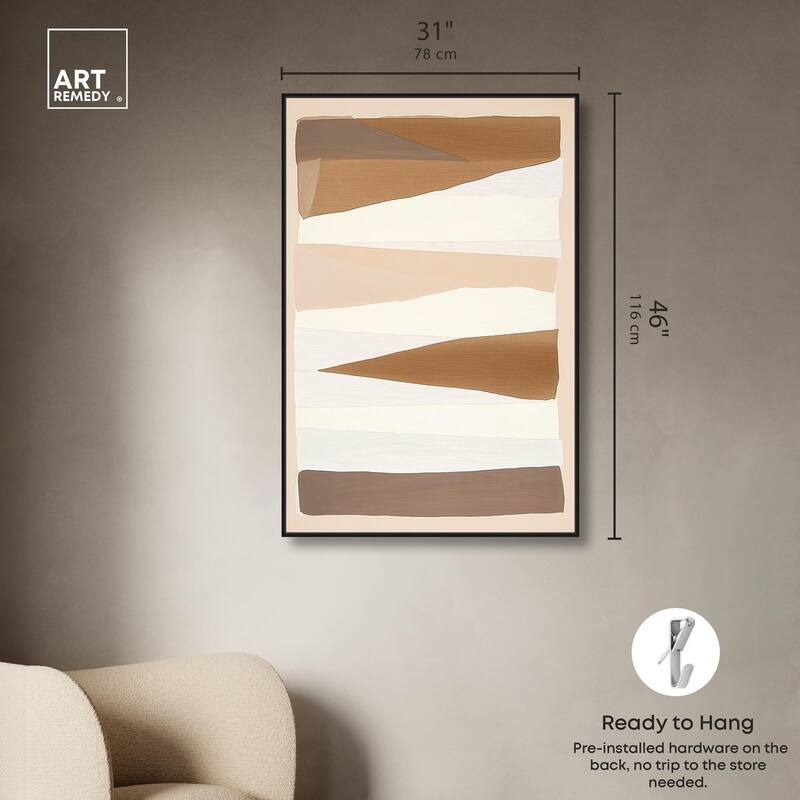 Linear Landscape II Canvas by Art Remedy