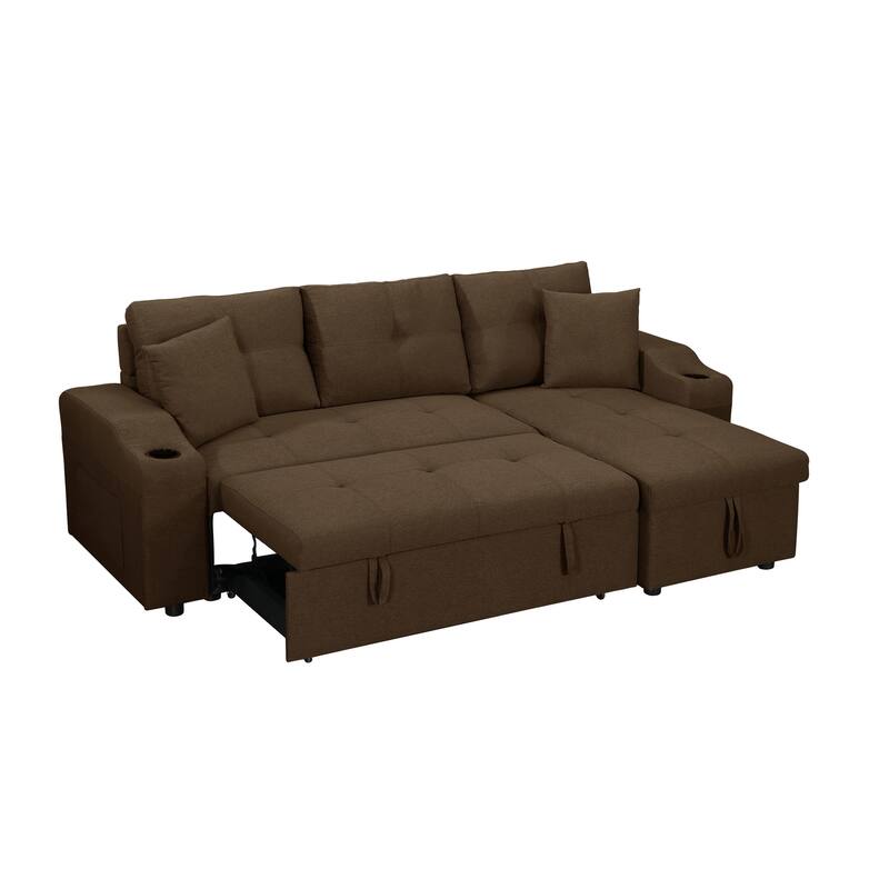 Comfortable sofa with magazine pocket,left and right interchangeable