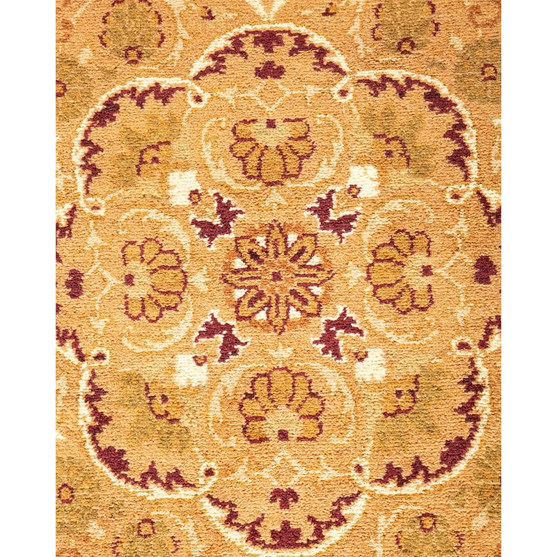 Overton Handknotted Wool Traditional Oriental Brown Area Rug - 8' x 10'