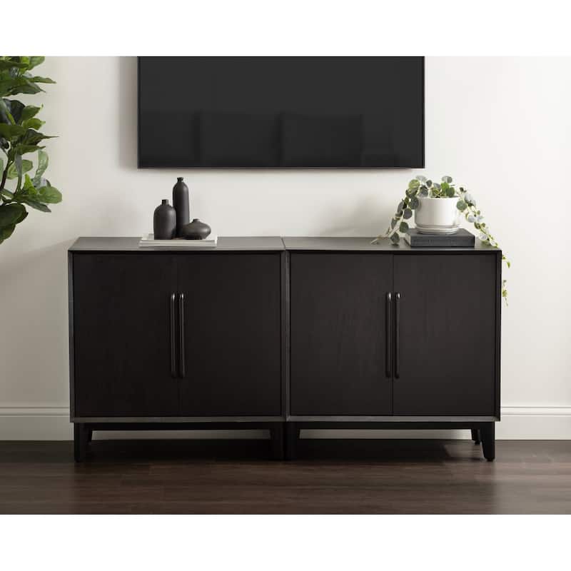 Kate and Laurel McCutcheon Floor Media Cabinet
