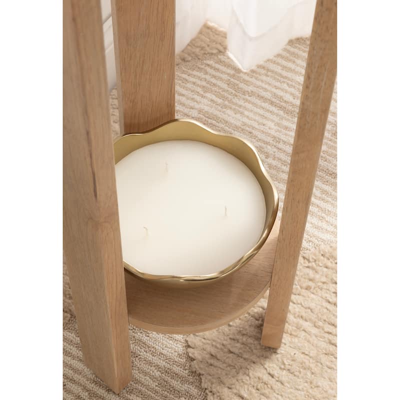 Kate and Laurel Foxford Round Wood Side Table