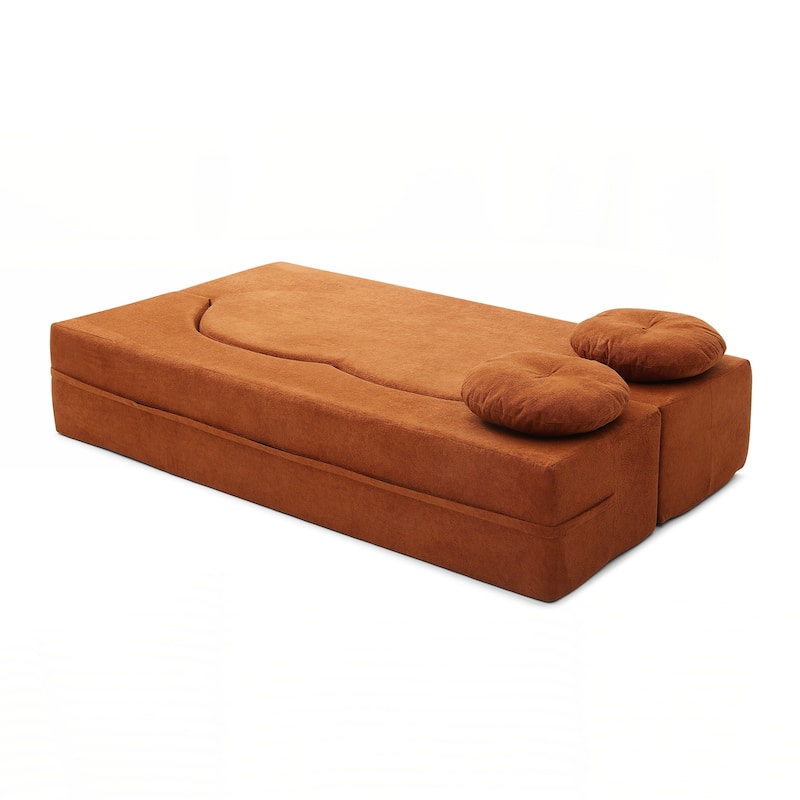 Folding Sofa Bed with Pillow, Sleeper Sofa, Floor & Futon Loveseat Couch