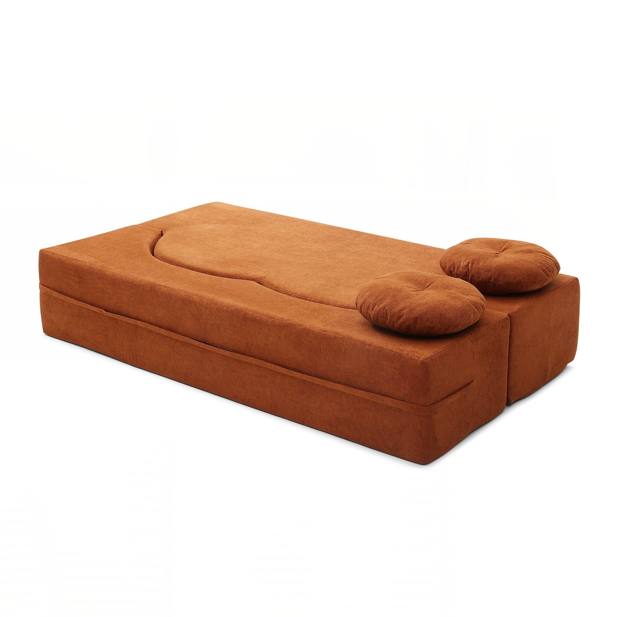 Folding-Sofa-Bed-with-Pillow,-