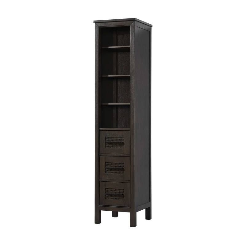 Winslow 16-28 Inch Open Shelving Bath Storage Cabinet