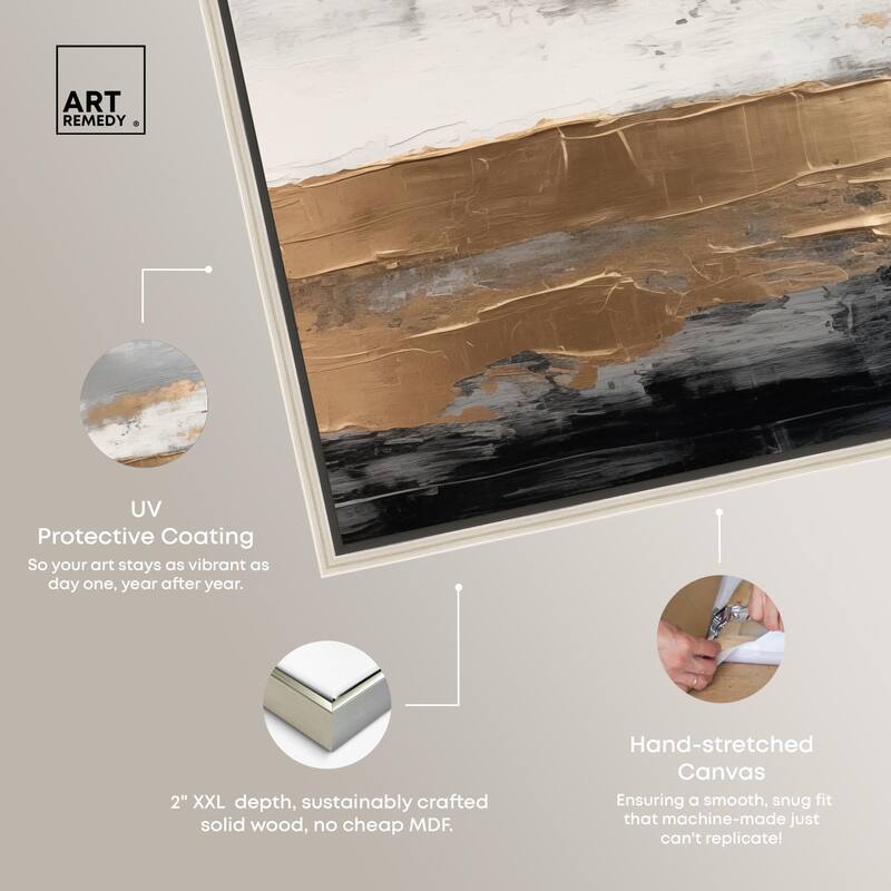 Moonlit Gold II Canvas by Art Remedy