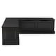 preview thumbnail 20 of 34, Josie L-shaped Backless Breakfast Nook Bench