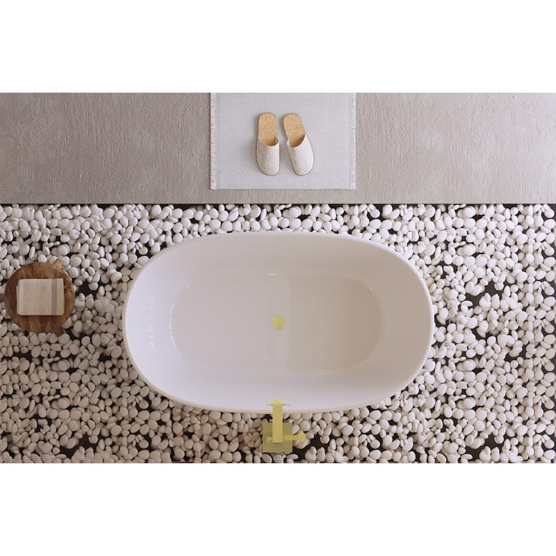 Adler Soaking Bathtub in Glossy White
