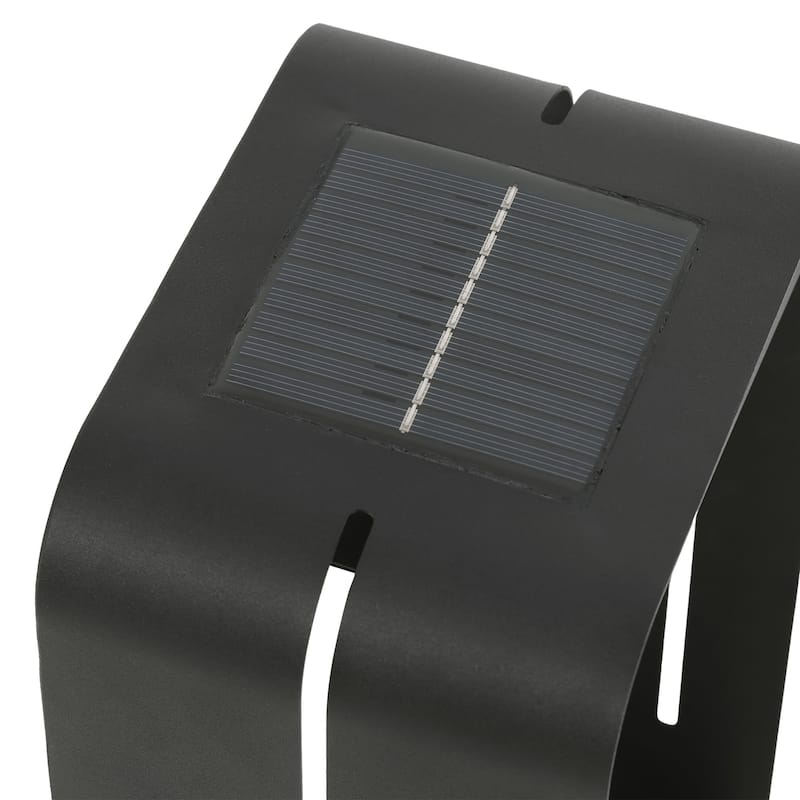 Modern Solar Rectangle Frame Integrated LED Sensor Outdoor Wall Light