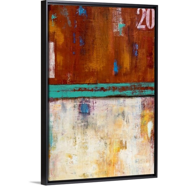 "Rock Side 20" Black Float Frame Canvas Art