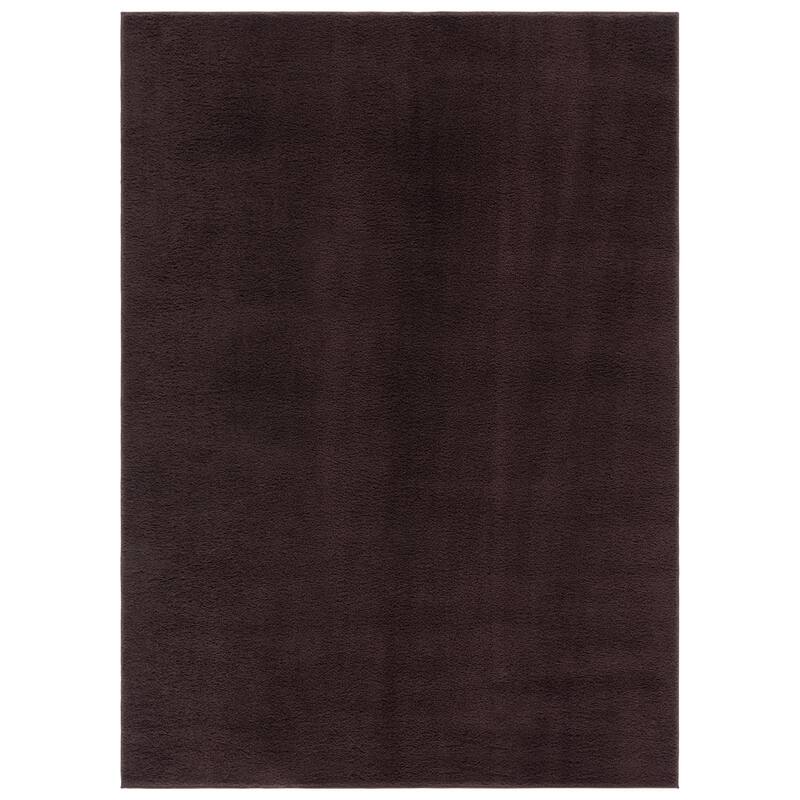 SAFAVIEH Boucle Alfiya Machine Washable & Slip Resistant Rug - 4' x 6' - Brown