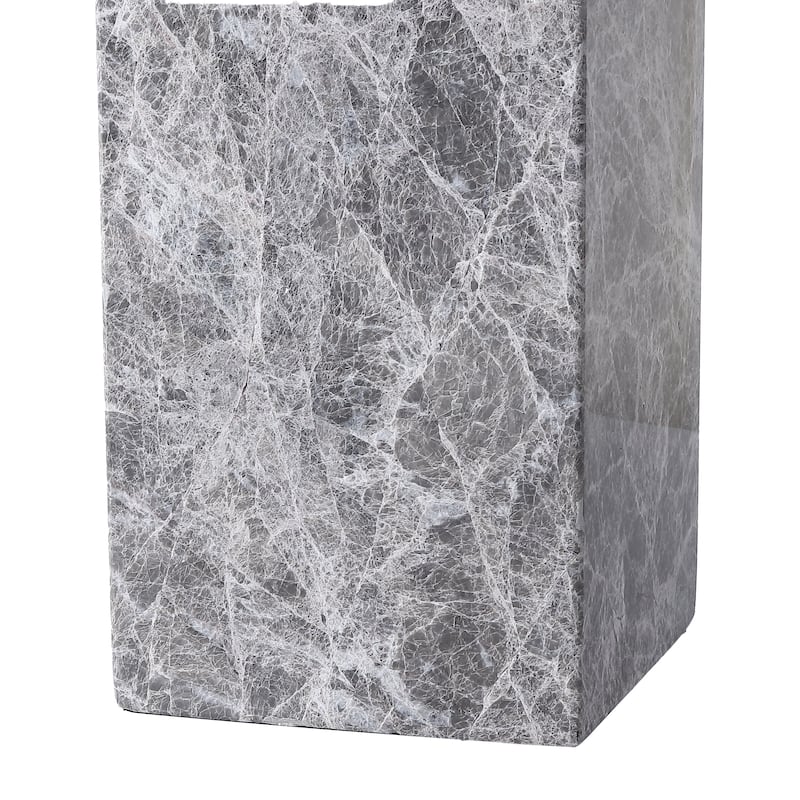 SAFAVIEH Couture Poloma Square Marble Table Lamp - 16"W x 16"D x 27"H