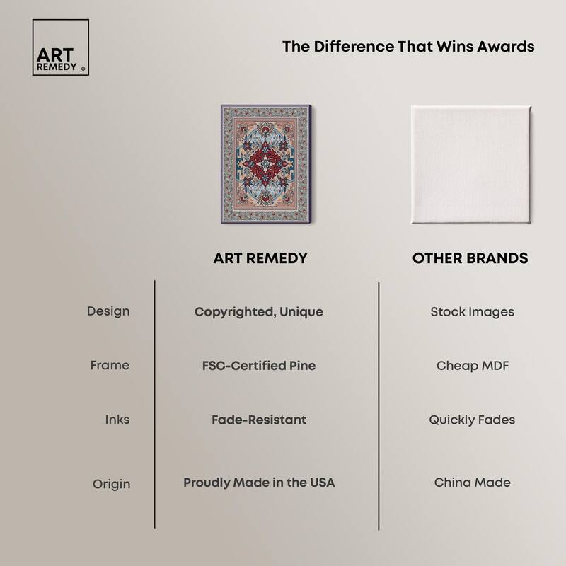 Ornamental bloom Canvas by Art Remedy, Gallery Wrapped