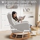 preview thumbnail 37 of 66, HOMYKA 27.3" Wide Rocking Chair for Nursery Room