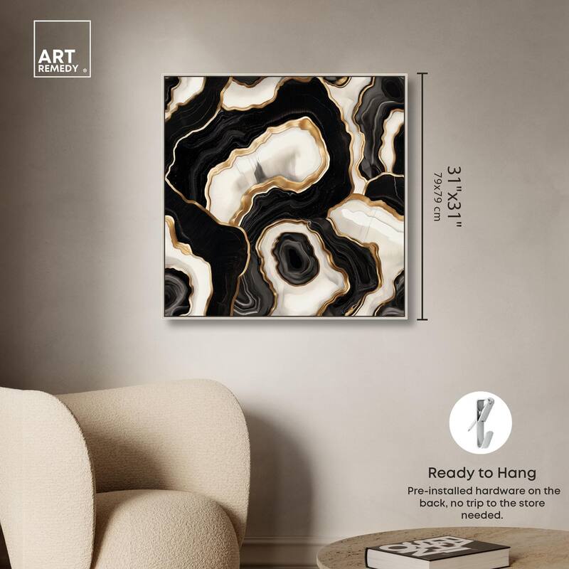 Coal Core Canvas by Art Remedy