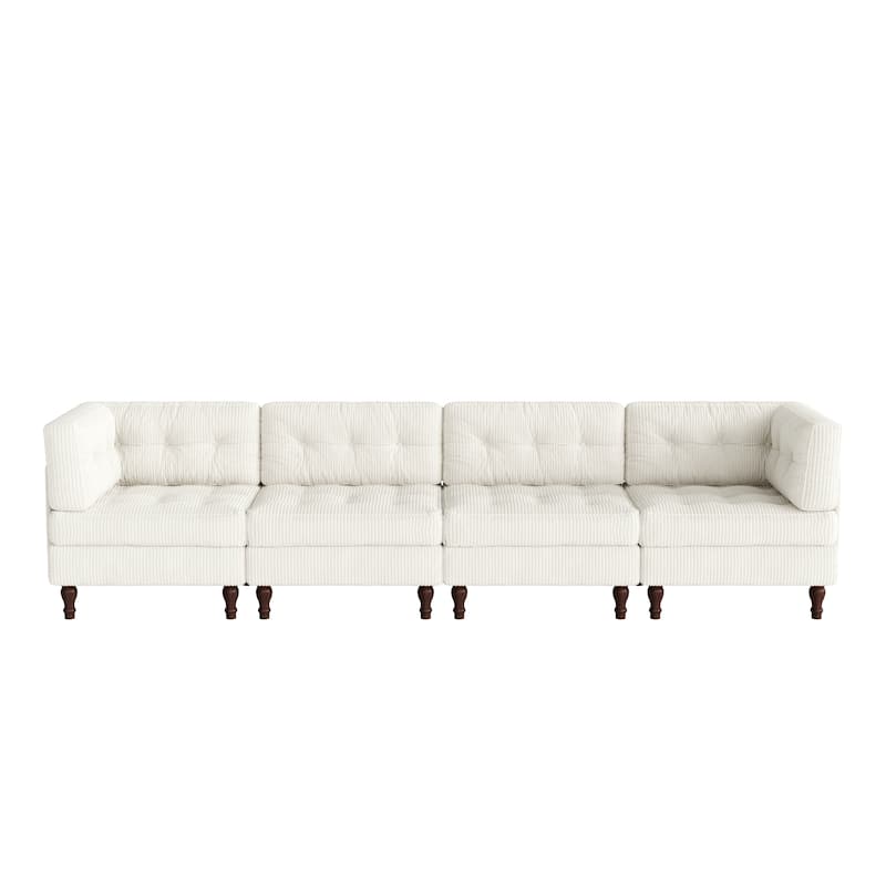 Madison Oversized Upholstered Corduroy Modular Sectional Sofa