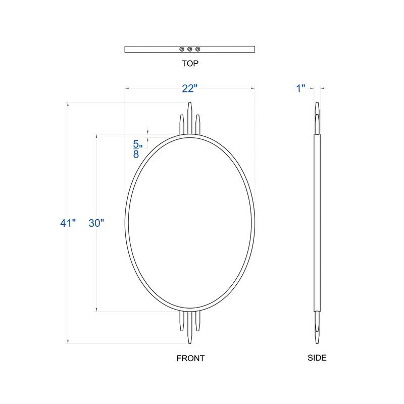 Varaluz Propaganda Oval Wall Mirror
