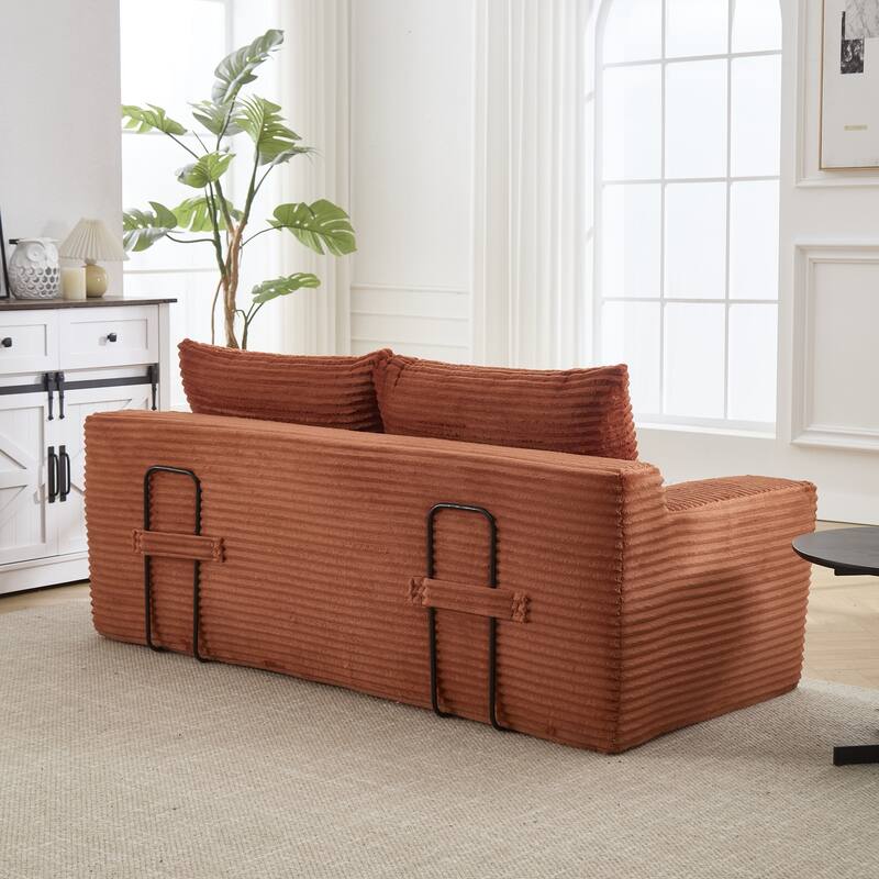 Sofa 70-in Casual Orange 2 -seater Loveseat - 8' x 10'