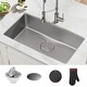 preview thumbnail 1 of 87, KRAUS Dex Stainless Steel Single Bowl Undermount Kitchen Bar Sink 32 7/8 in. x 19 in. x 9 in., sink KD1US33B