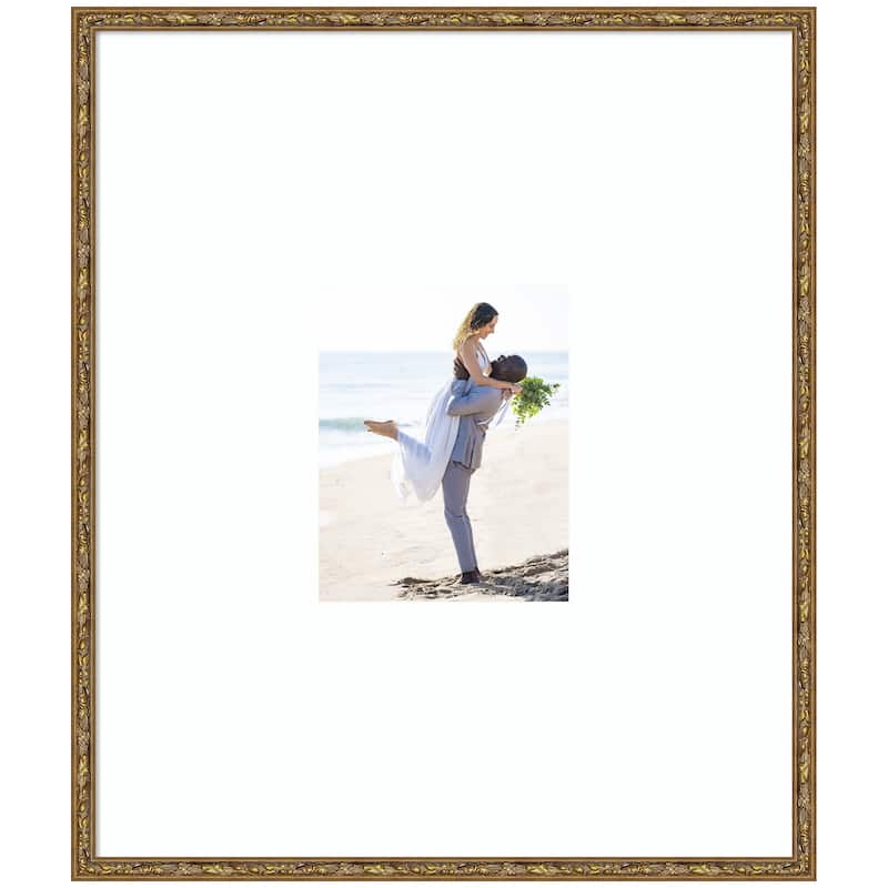 Kate and Laurel Belvedere Bronze Photo Frame - 22x26 matted to 8x10 - Bronze