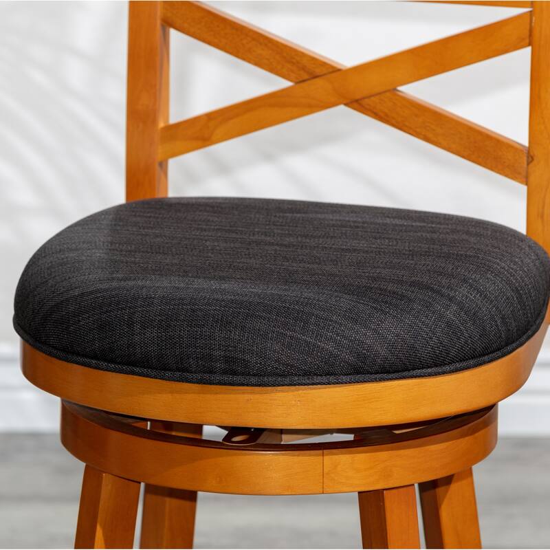30" Bar Height X-Back Swivel Stool