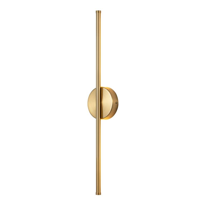1-Light Black/ Gold/ Nickel Modern Long Linear Strip Wall Sconce Dimmable LED Bathroom Vanity Light