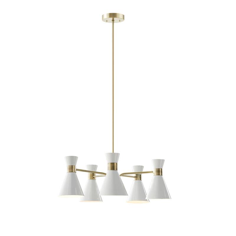 5-Light Metal Chandelier for living room,bedroom,and dining room