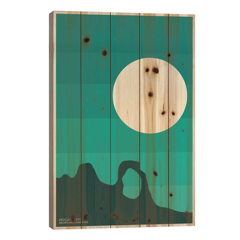 Arches Print On Wood by Jazzberry Blue - Multi-Color - 40x26x1.5