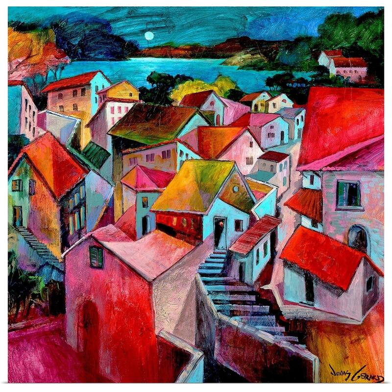 "Mediterranean Evenings" Poster Print - Multi