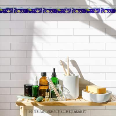 Merola Tile Captain Fishie 2" x 7-7/8" Ceramic Wall Trim - (1 Tile)
