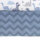 preview thumbnail 7 of 7, Bedtime Originals Roar Blue/Gray Dinosaur 5-Piece Nursery Baby Crib Bedding Set