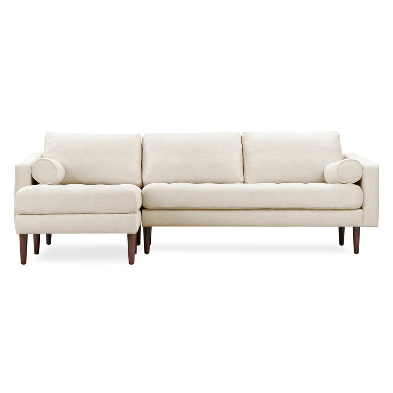 Poly and Bark Napa Fabric Left Sectional Sofa