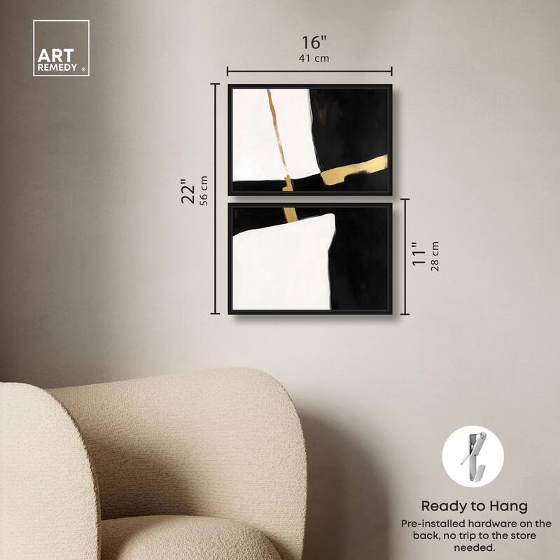 Urban Grid II Canvas Set of 2 by Art Remedy